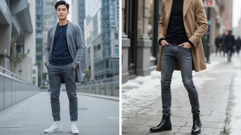 31 Trendy Grey Jeans Outfits for Men