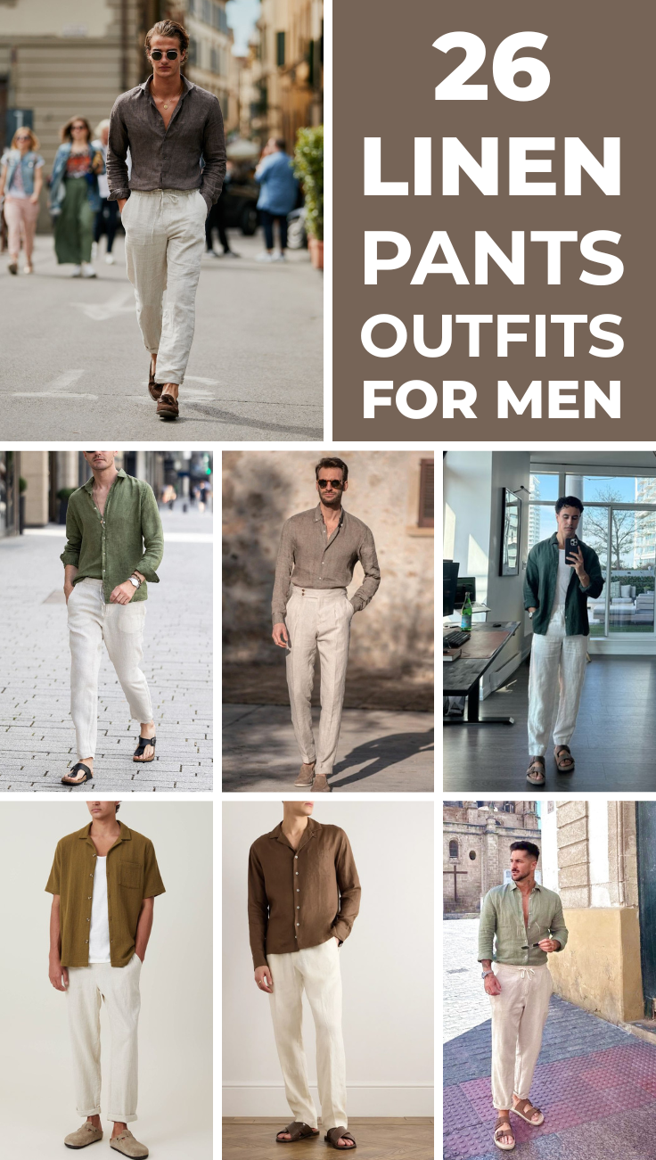 26 Best Linen Pants Outfits for Men Just Men's Stuff — free download