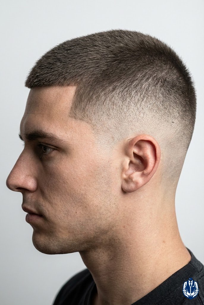 Long Buzz With Skin Fade