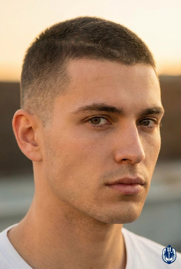 Long Buzz Cut With Subtle Waves