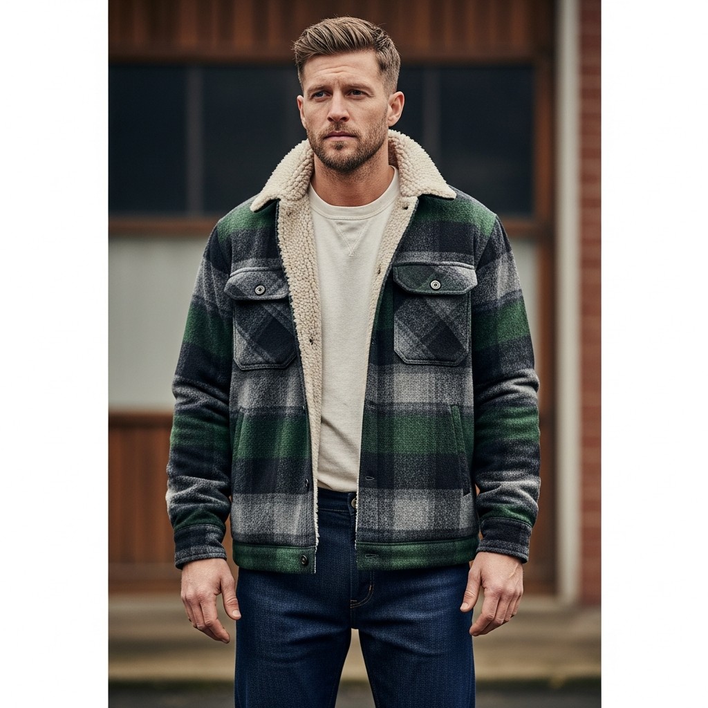 Blanket Lined Shirt Jacket - 35 Practical Country Outfits for Men