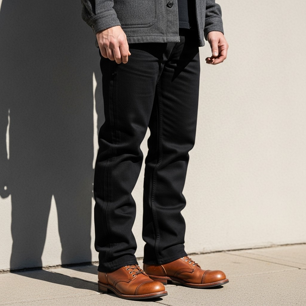 Black Denim + Brown Boots - 35 Practical Country Outfits for Men