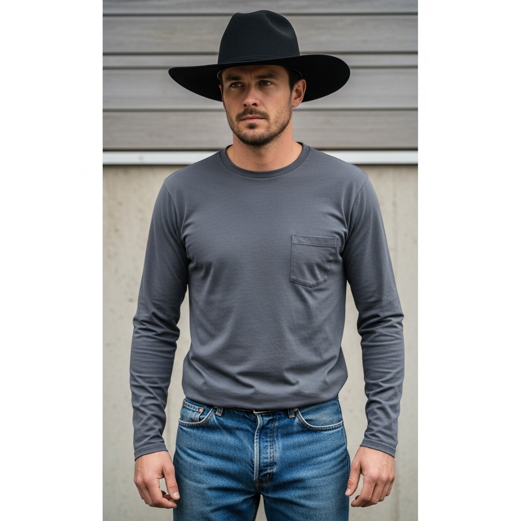 Felt Rancher Hat - 35 Practical Country Outfits for Men