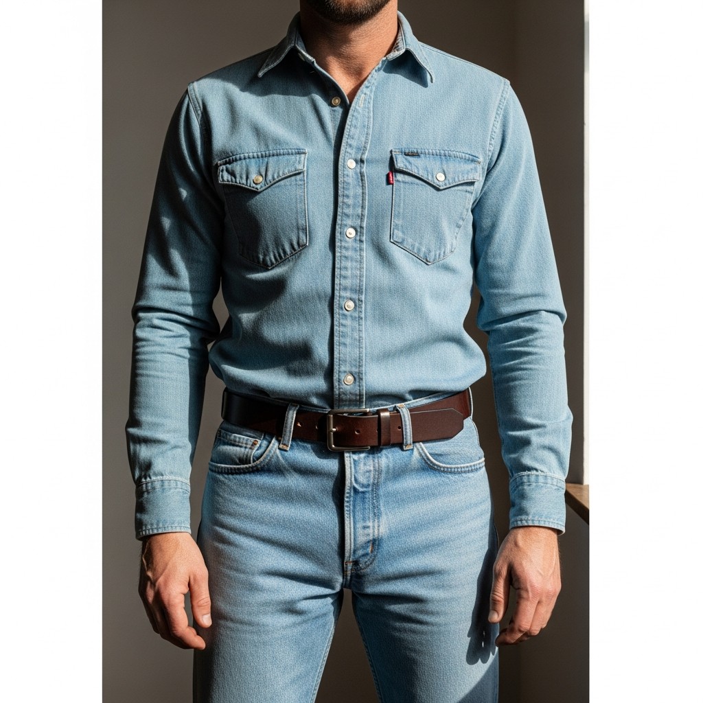 Chambray Shirt, Light Wash - 35 Practical Country Outfits for Men