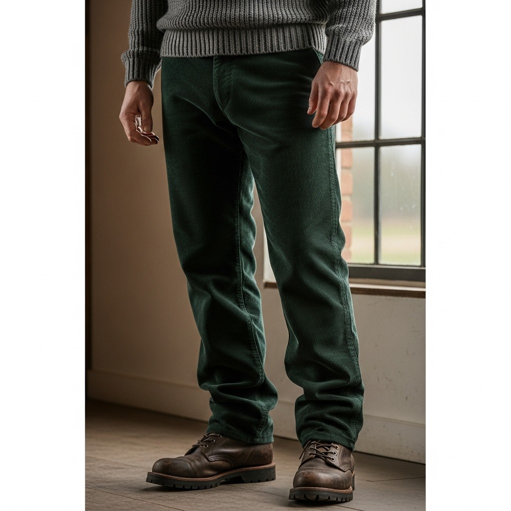 Corduroy Pants + Boots - 35 Practical Country Outfits for Men