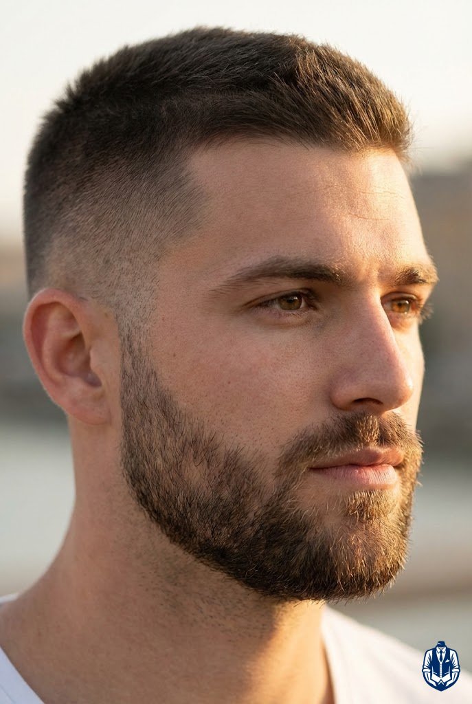 Long Buzz With Beard Blend