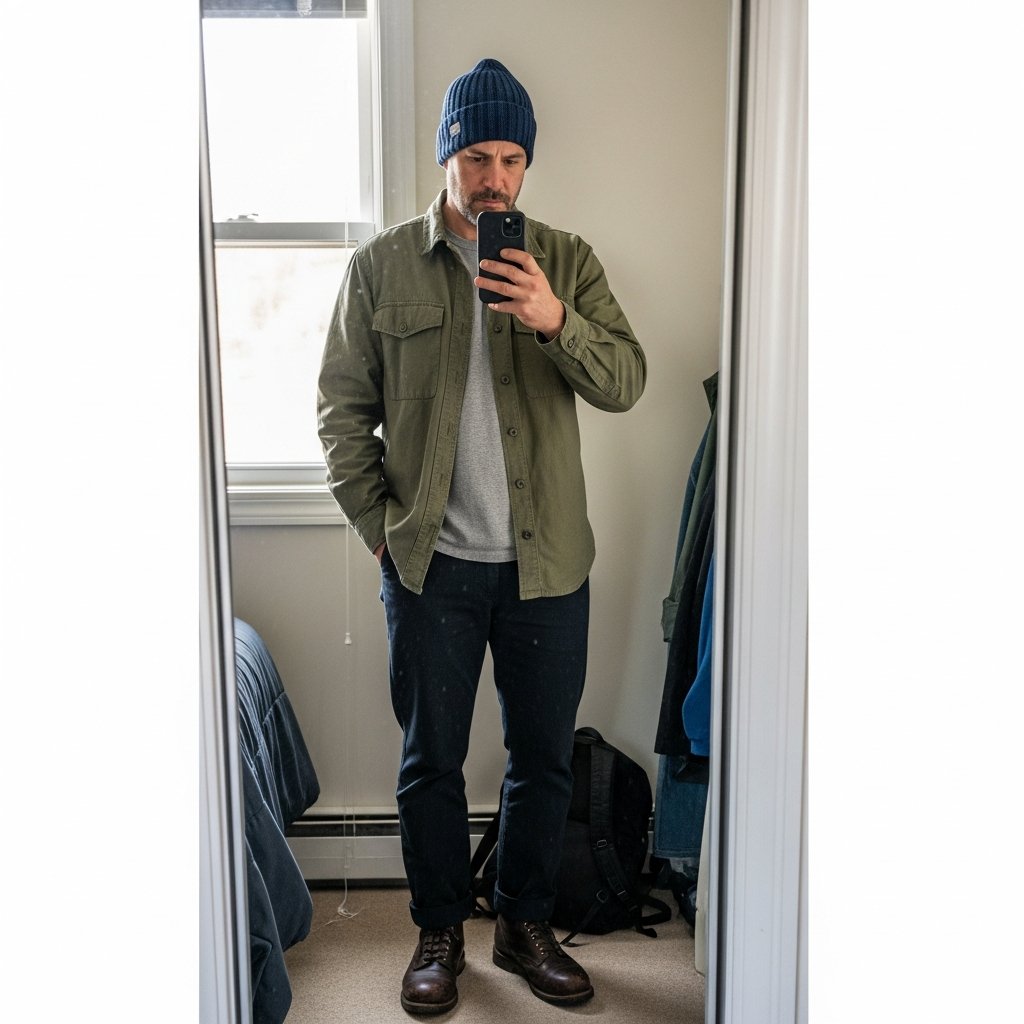 Field Shirt Weekend - 50 Beanie Outfit Ideas for Men