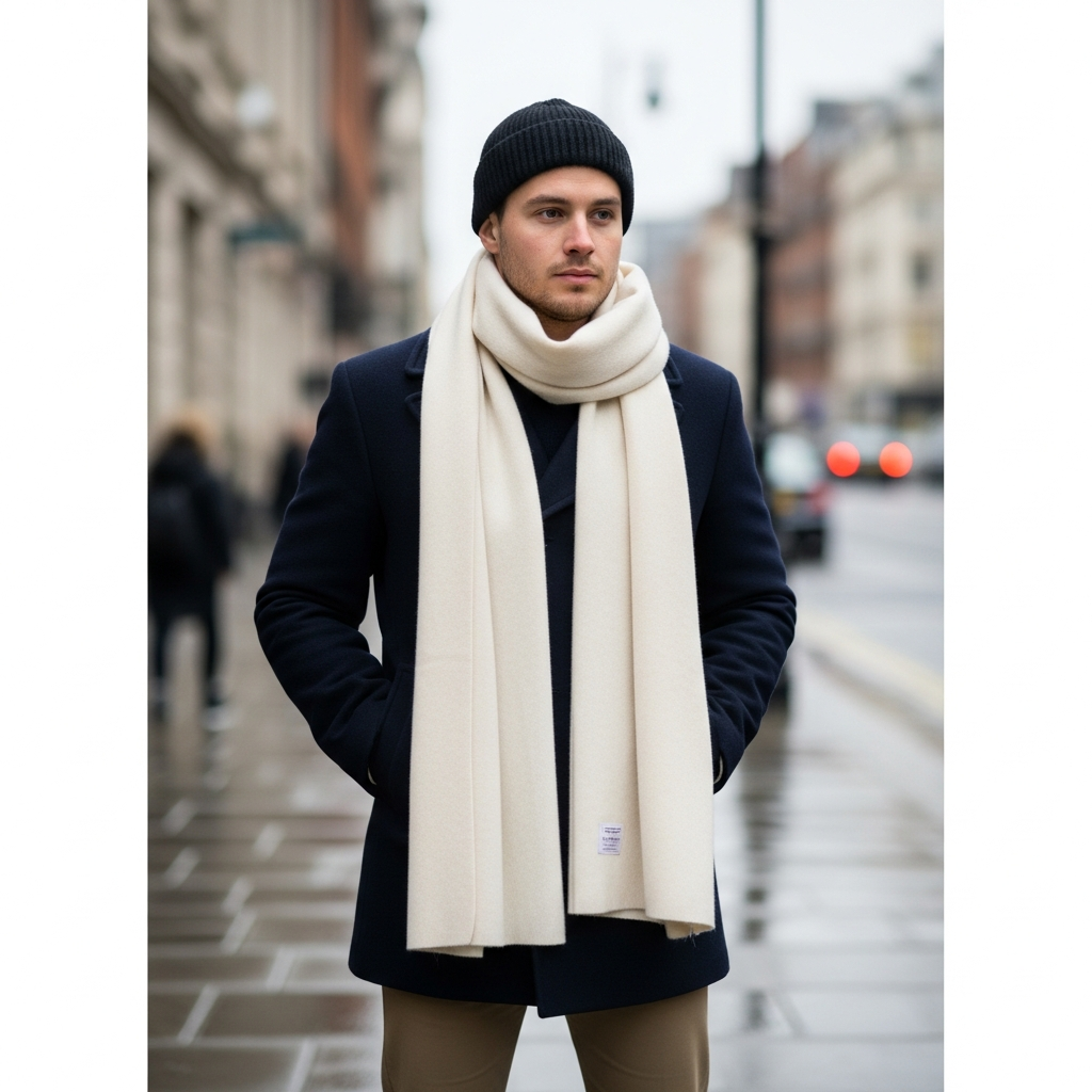 Elegant Pea Coat - 50 Beanie Outfit Ideas for Men