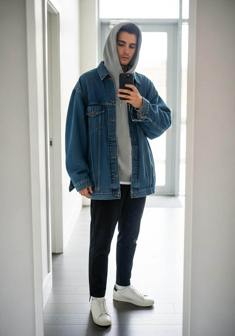 Comfort Streetwear - 50 Denim Jacket Outfit Ideas for Men