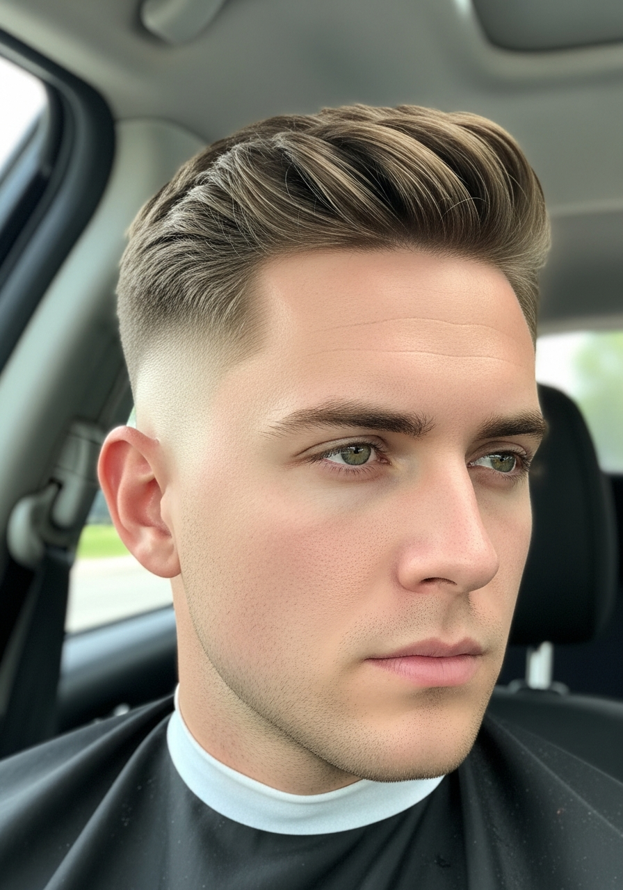 Textured Mid Fade Ivy - 50 Ivy League Haircuts