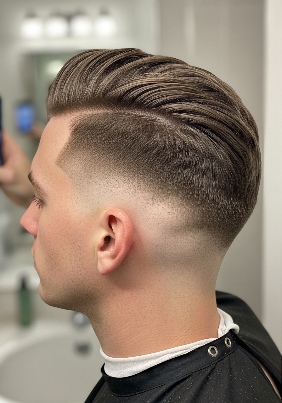 Ivy with Skin Fade Sides - 50 Ivy League Haircuts