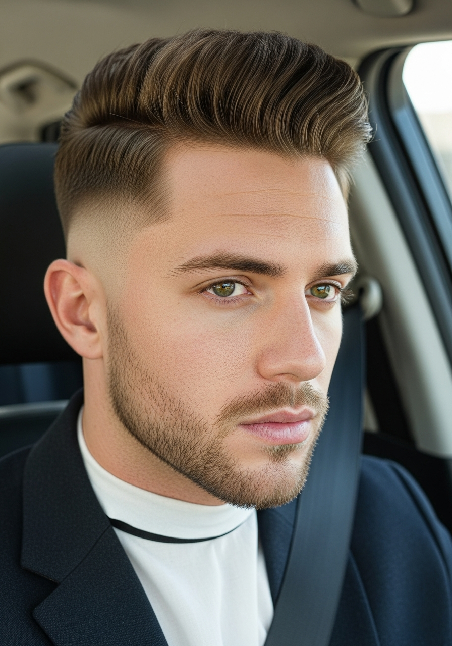 Taper Fade Long Fringe - 50 Ivy League Haircuts