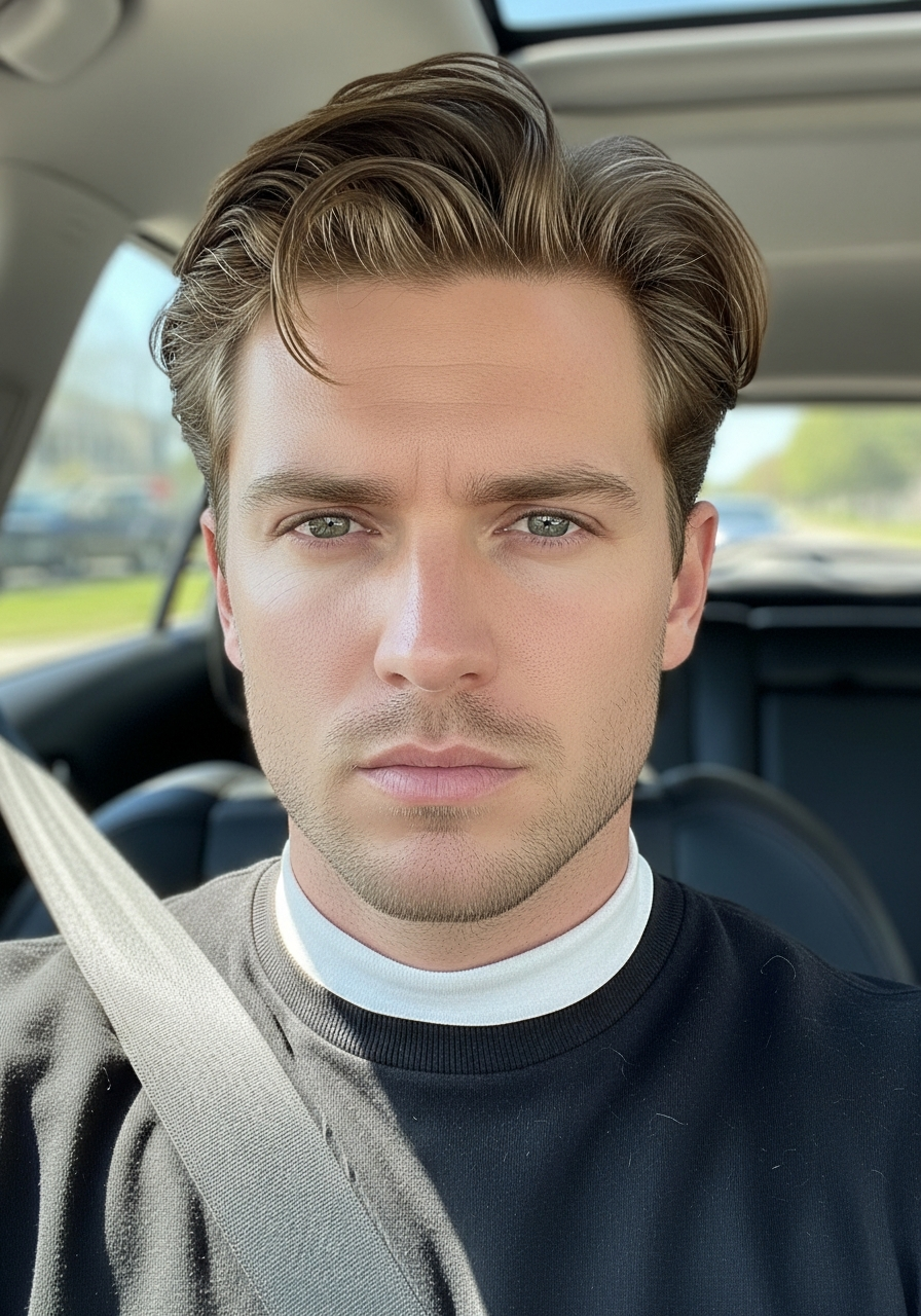 Wavy Mid Part Ivy - 50 Ivy League Haircuts