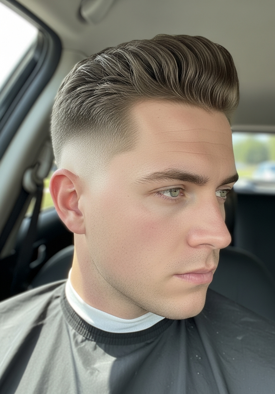 Ivy with Mini Pompadour - 50 Ivy League Haircuts