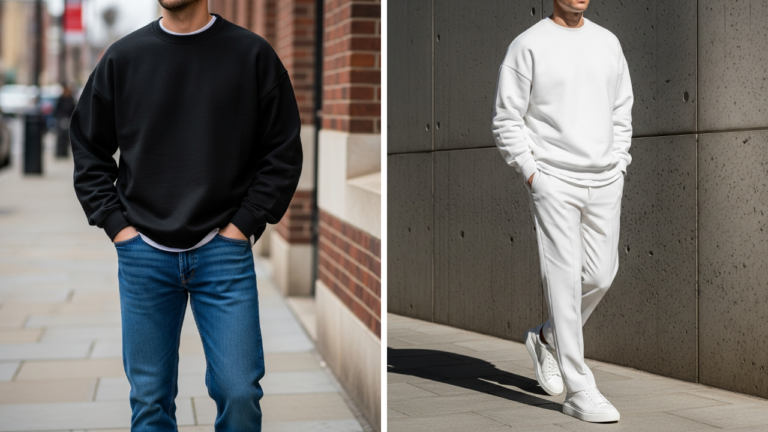 50 Oversized Crewneck Outfit Ideas for Men