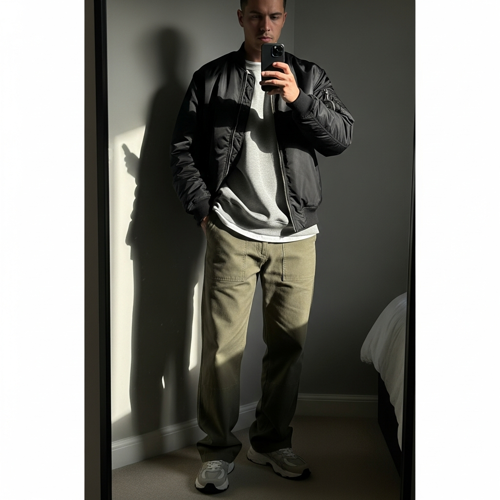 Crewneck, Bomber, Cargo - 50 Oversized Crewneck Outfit Ideas for Men