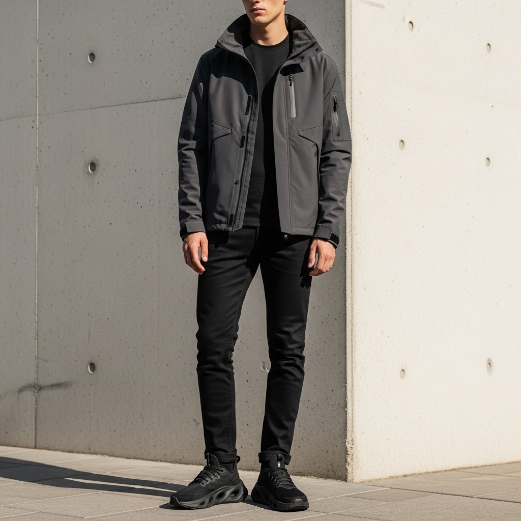 Techwear, Urban - 50 Black Jeans Outfit Ideas For Men