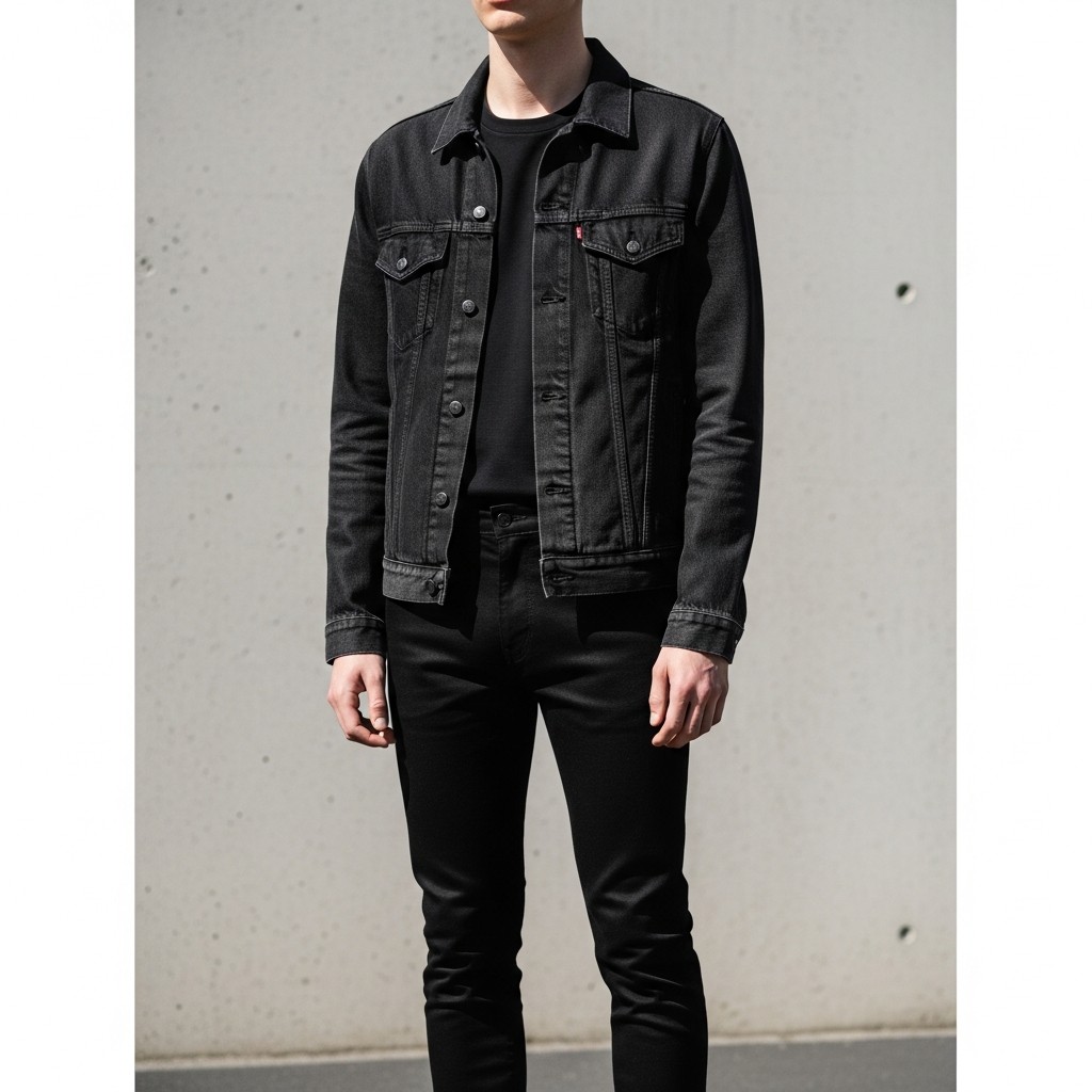 All Black Denim - 50 Black Jeans Outfit Ideas For Men