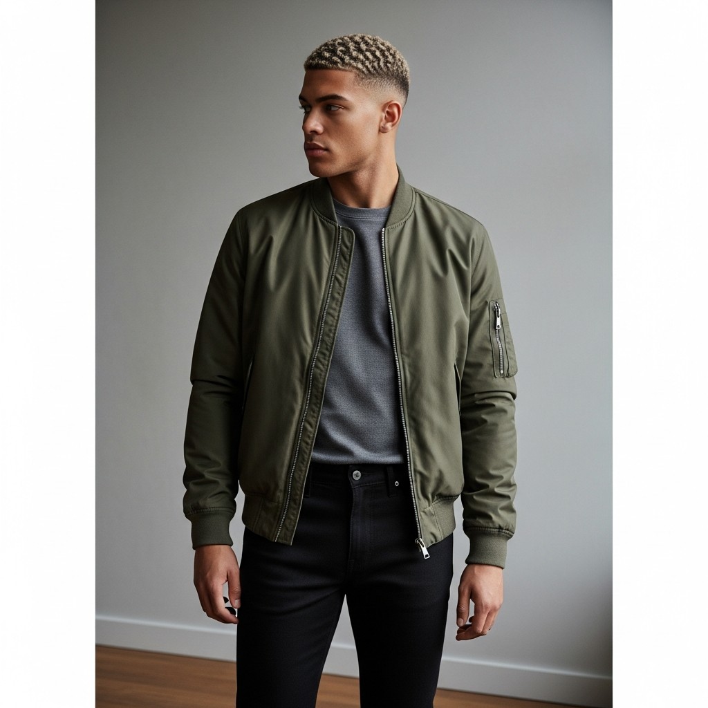 Bomber Jacket Structure - 50 Black Jeans Outfit Ideas For Men