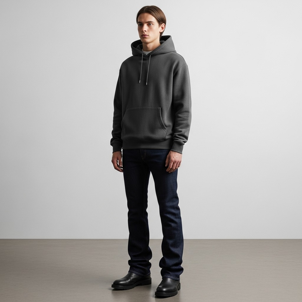 Minimal Hoodie Structure - 50 Bootcut Jeans Outfit Ideas For Men