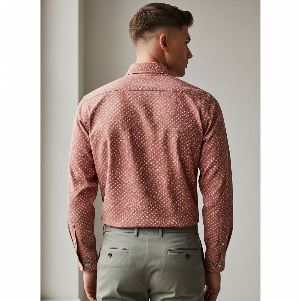 Pink Micro-Print Shirt - 50 Ways to Wear a Pink Shirt (Practical Style Guide)