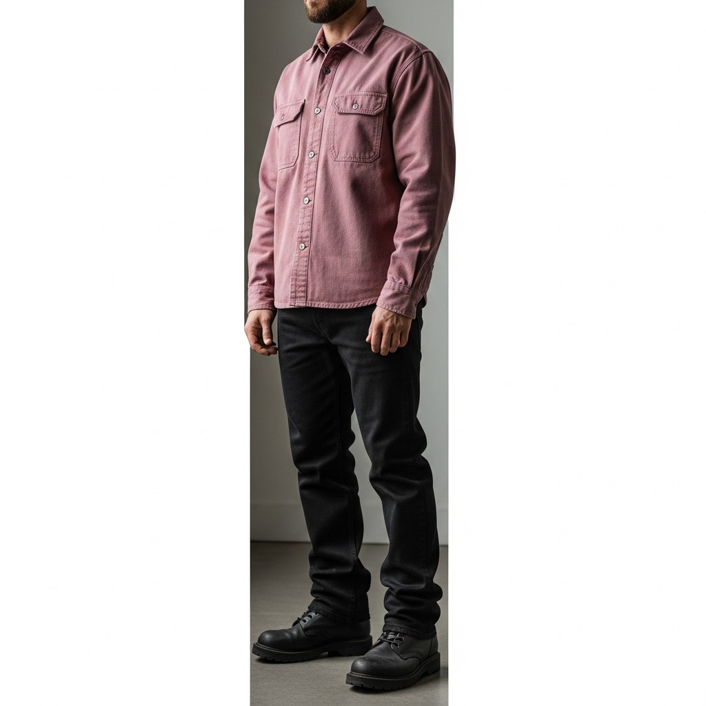 The Denim Shirt Swap - 50 Ways to Wear a Pink Shirt (Practical Style Guide)