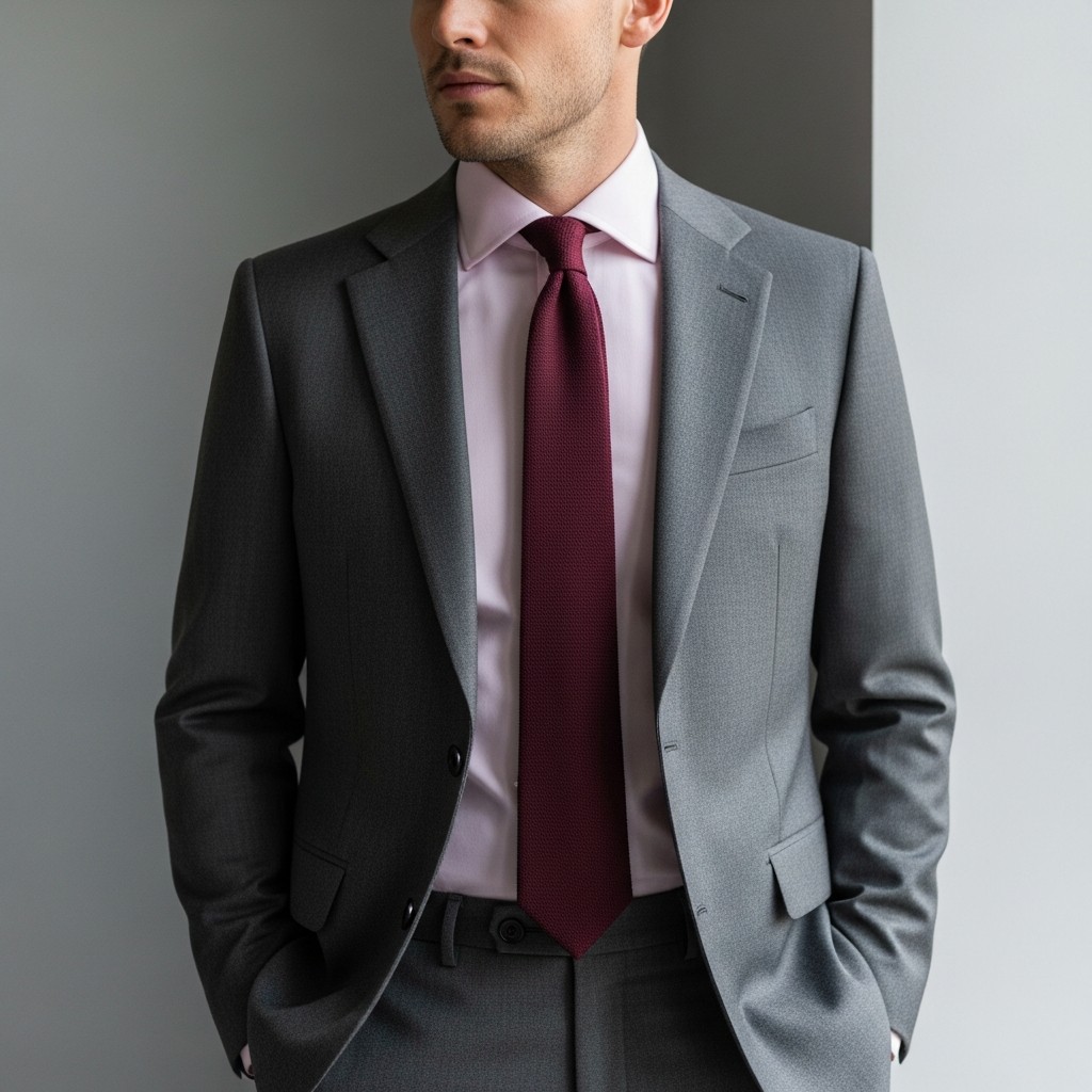 Gray Suit, Pink Tie - 50 Ways to Wear a Pink Shirt (Practical Style Guide)