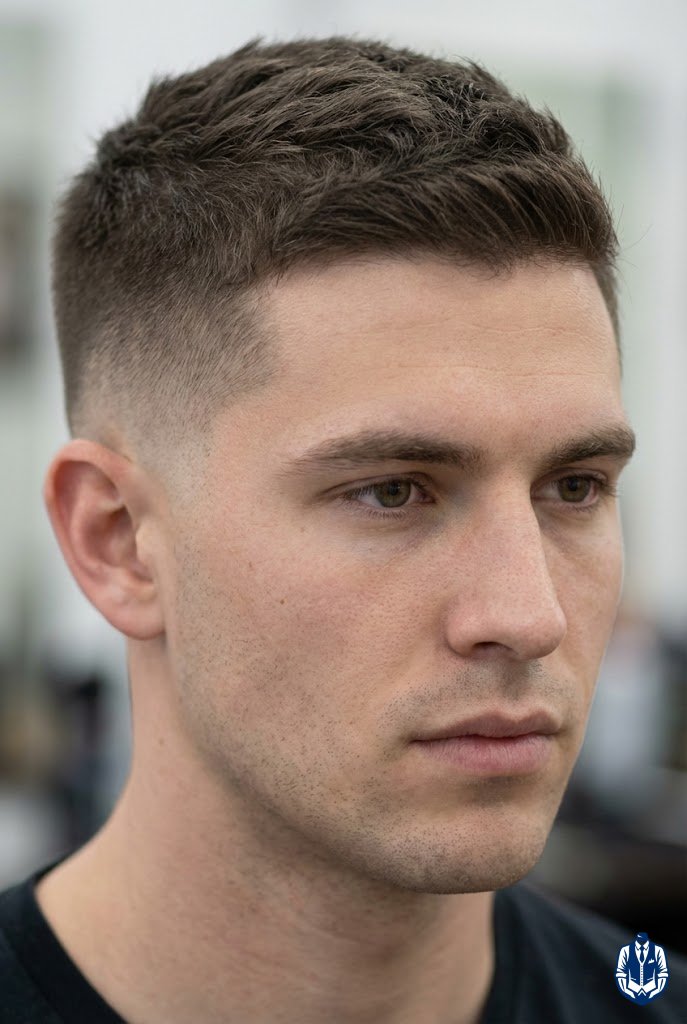 Long Buzz With Temple Fade