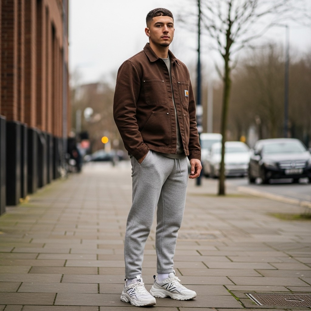 Streetwear Jogger Pairing - Carhartt Jacket Outfit Ideas For Men