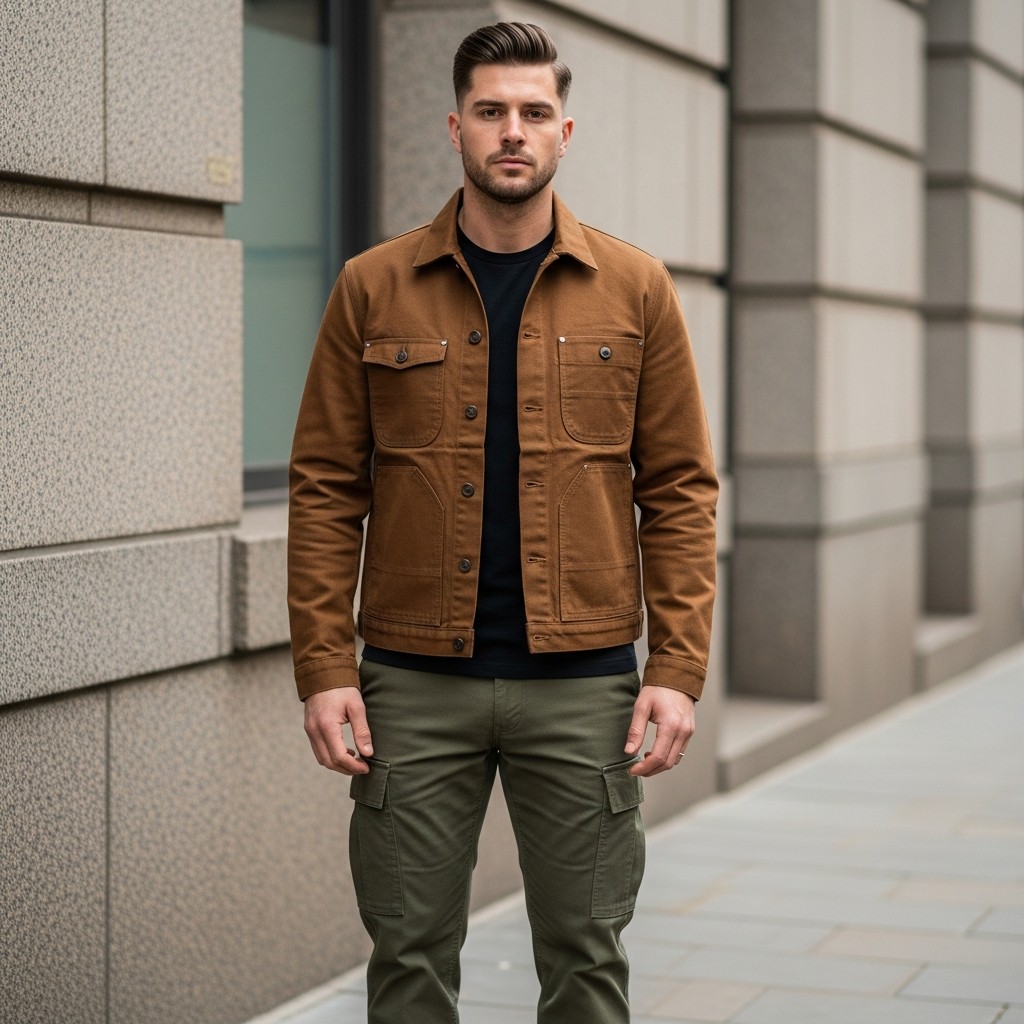 The Cargo Pant Utility - Carhartt Jacket Outfit Ideas For Men