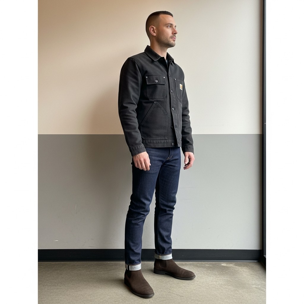 Chelsea Boot Upgrade - Carhartt Jacket Outfit Ideas For Men