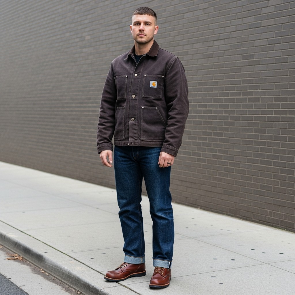 Work Boot Focus - Carhartt Jacket Outfit Ideas For Men
