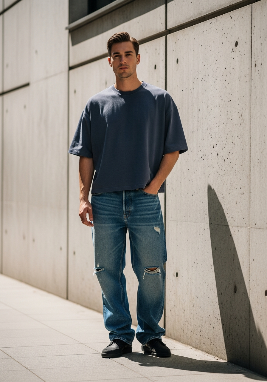 Graphic Tee Streetwear - Loose Jeans Outfit Men: 50 Ways To Wear Them