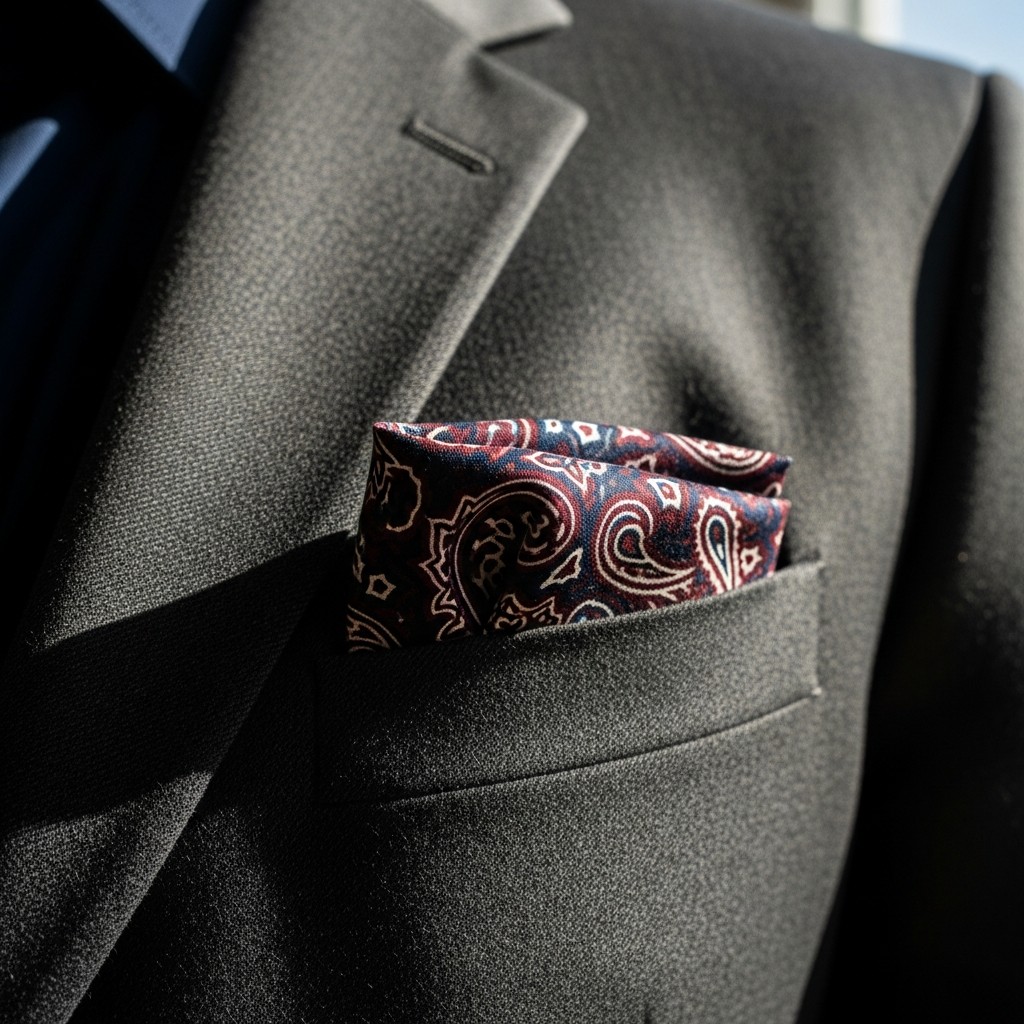 Paisley Bandana Pocket Square - Formal Western Style: 40 Outfit Ideas