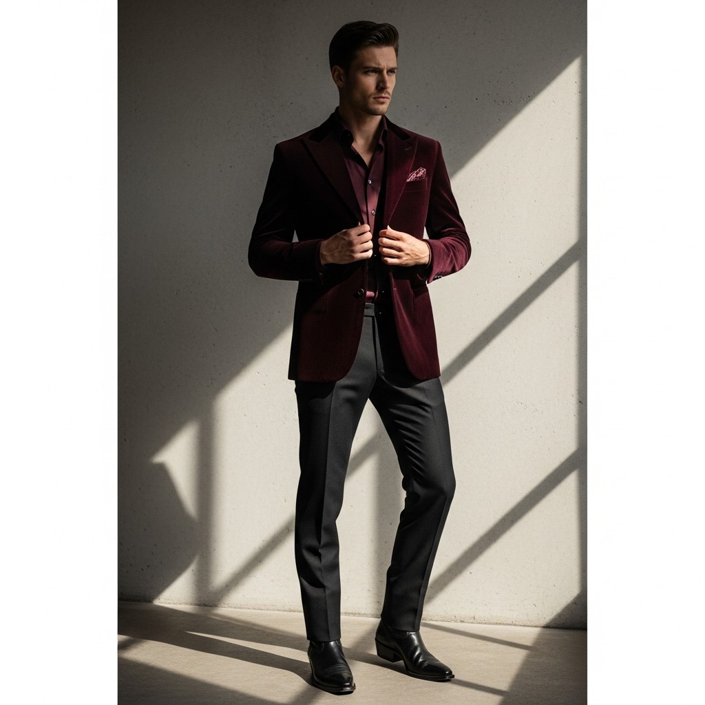 Tonal Burgundy Look - Formal Western Style: 40 Outfit Ideas