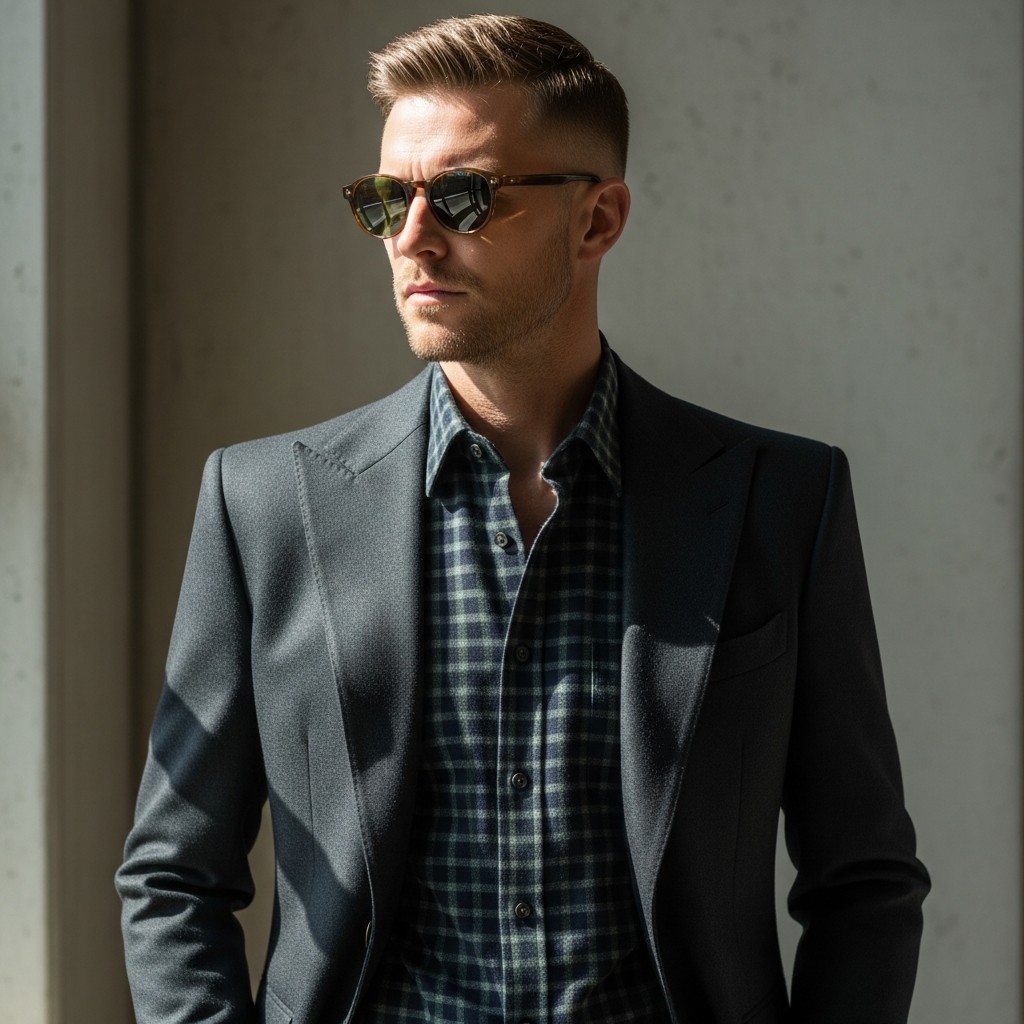 High-Contrast Flannel Shirt - Formal Western Style: 40 Outfit Ideas