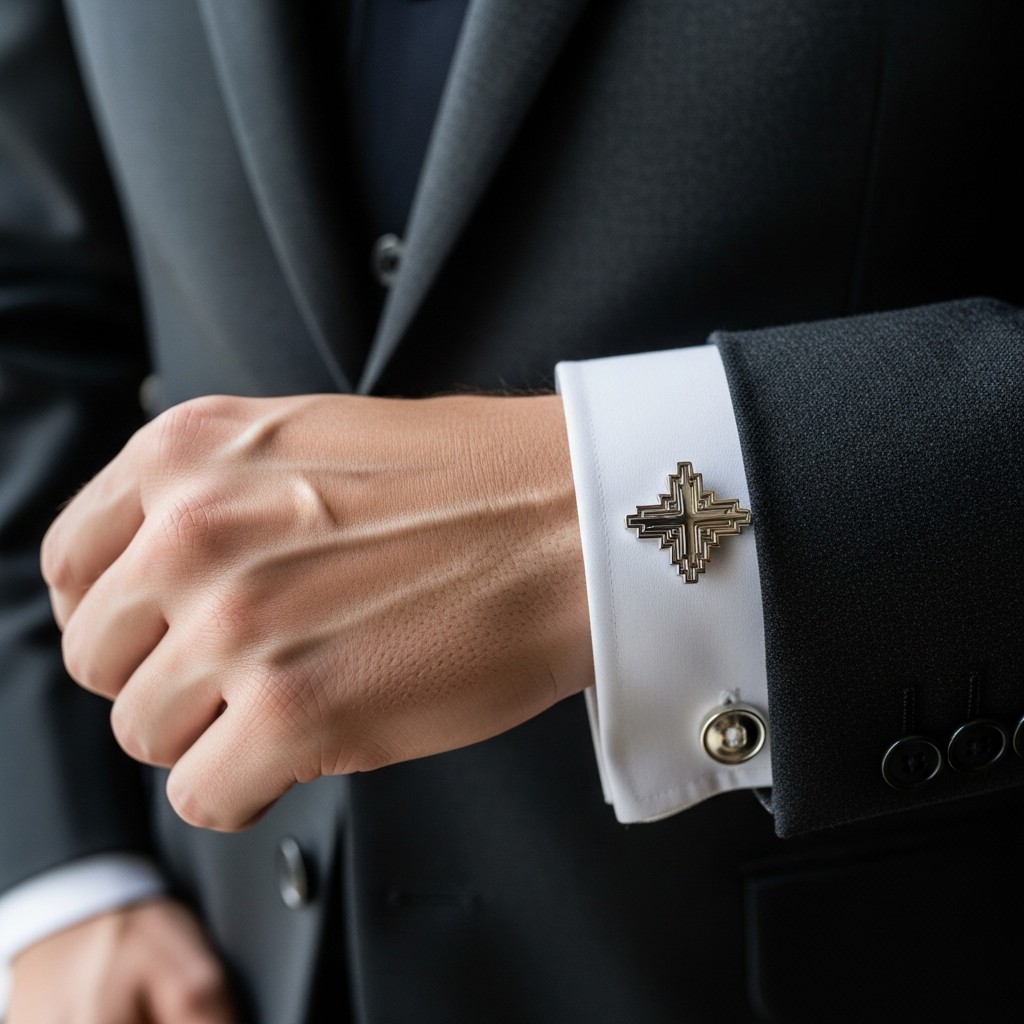 Polished Silver Cufflinks - Formal Western Style: 40 Outfit Ideas