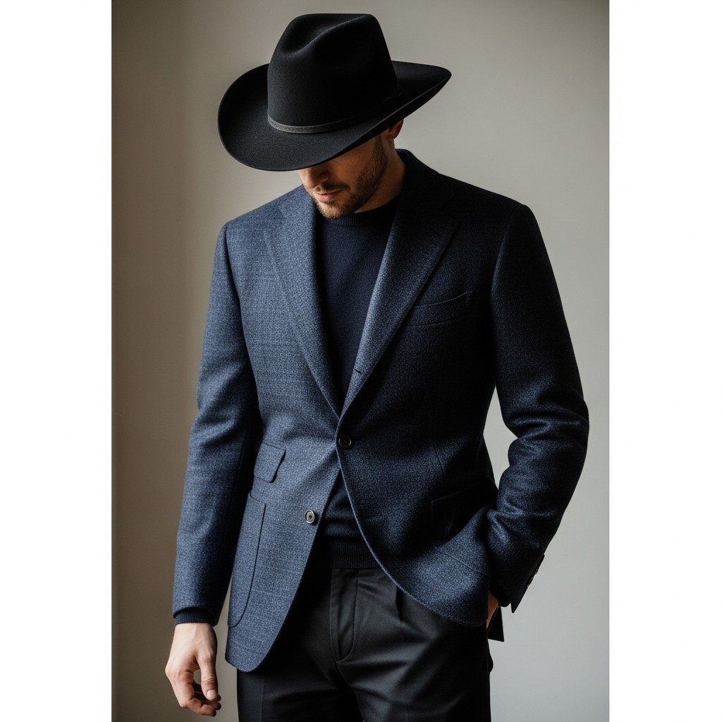 Felt Hat + Wool Blazer - Formal Western Style: 40 Outfit Ideas