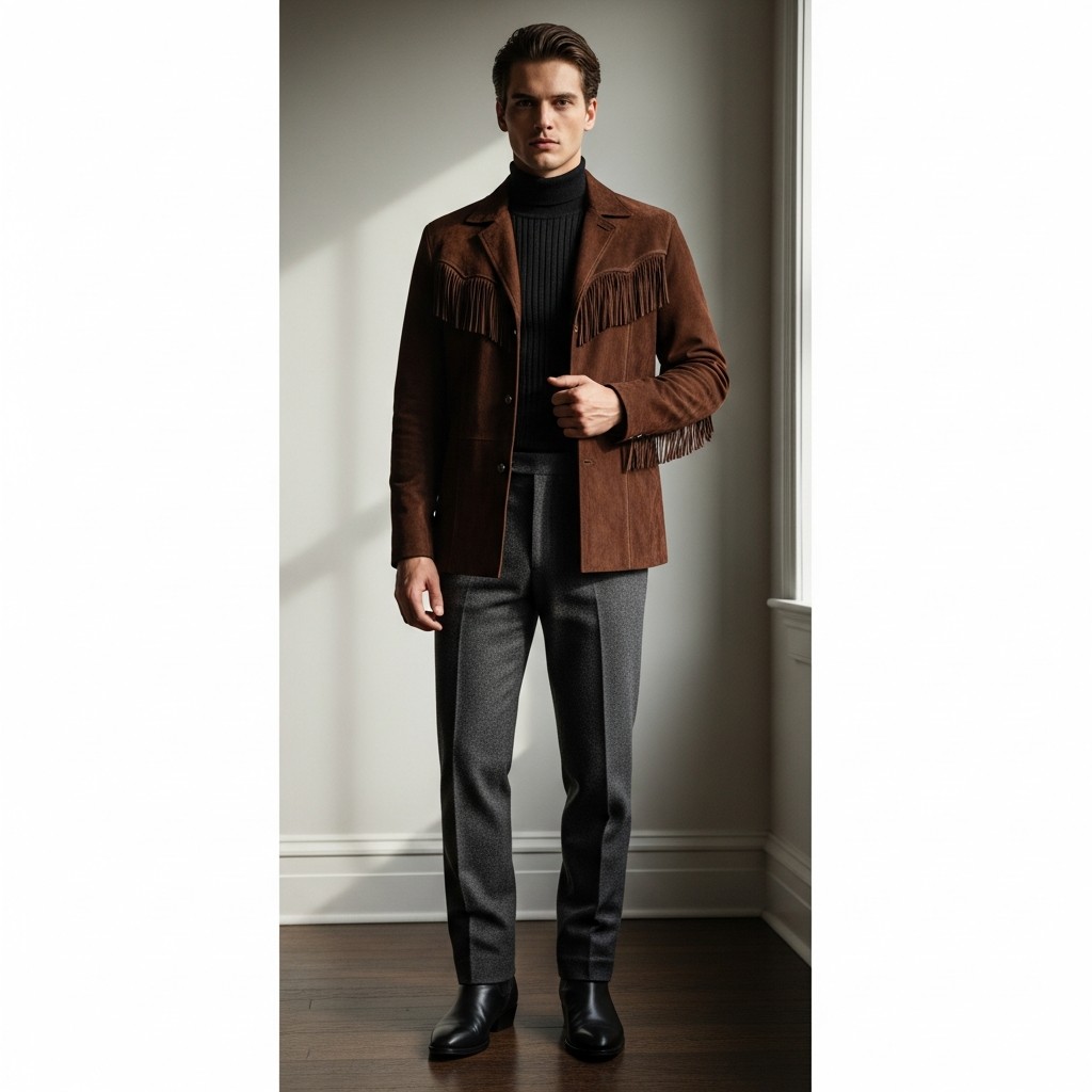 Suede Western Jacket - Formal Western Style: 40 Outfit Ideas