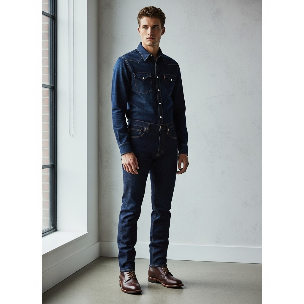 Sharp Double Denim - 40 Modern Cowboy Style Outfits for Men