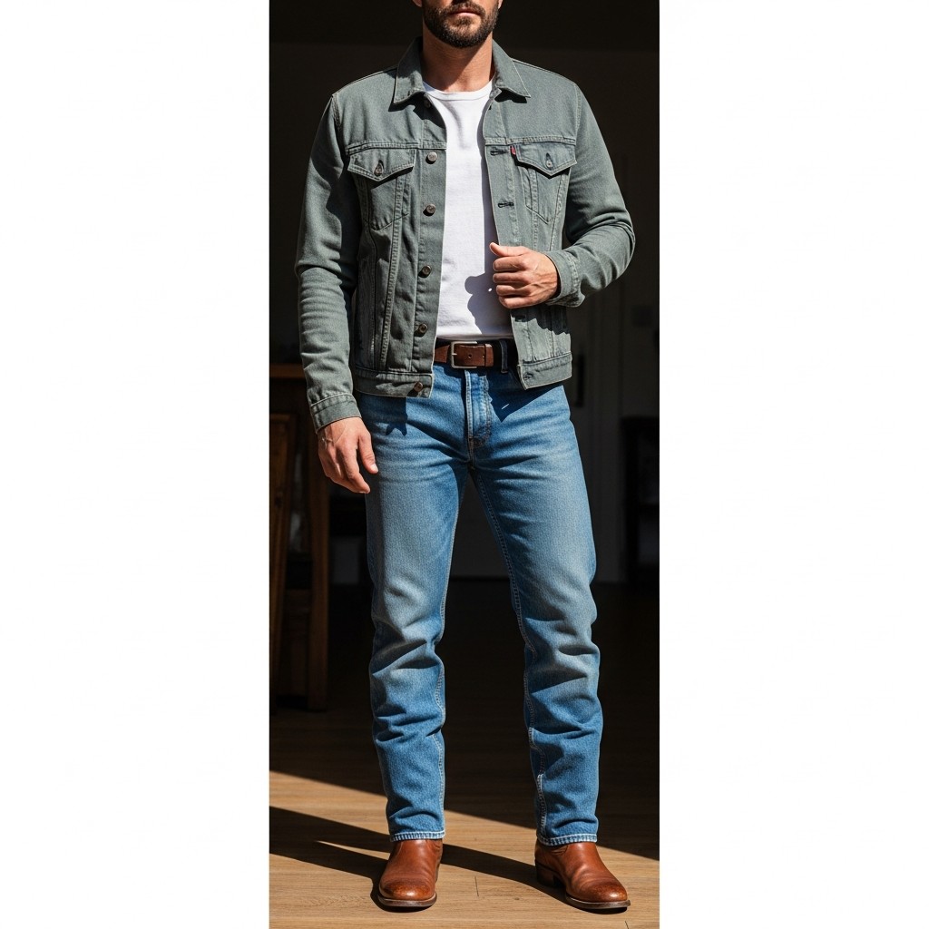 Universal Double Denim - 40 Modern Cowboy Style Outfits for Men