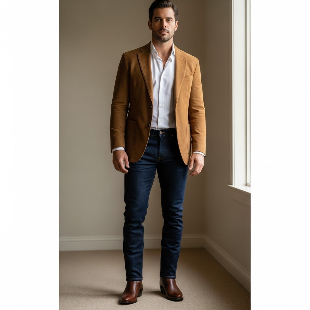 Suede Blazer Upgrade - 40 Modern Cowboy Style Outfits for Men