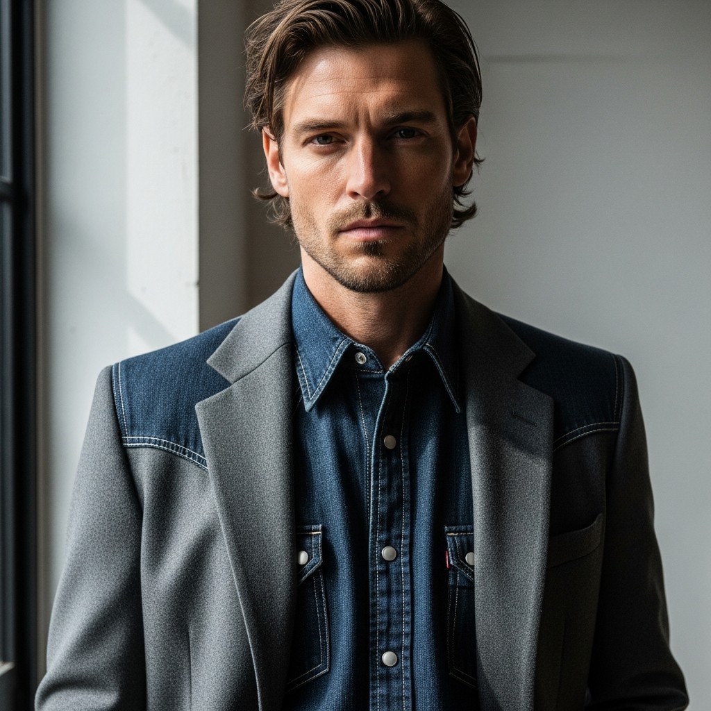 The Blazer/Western Shirt Power Move - 40 Modern Cowboy Style Outfits for Men