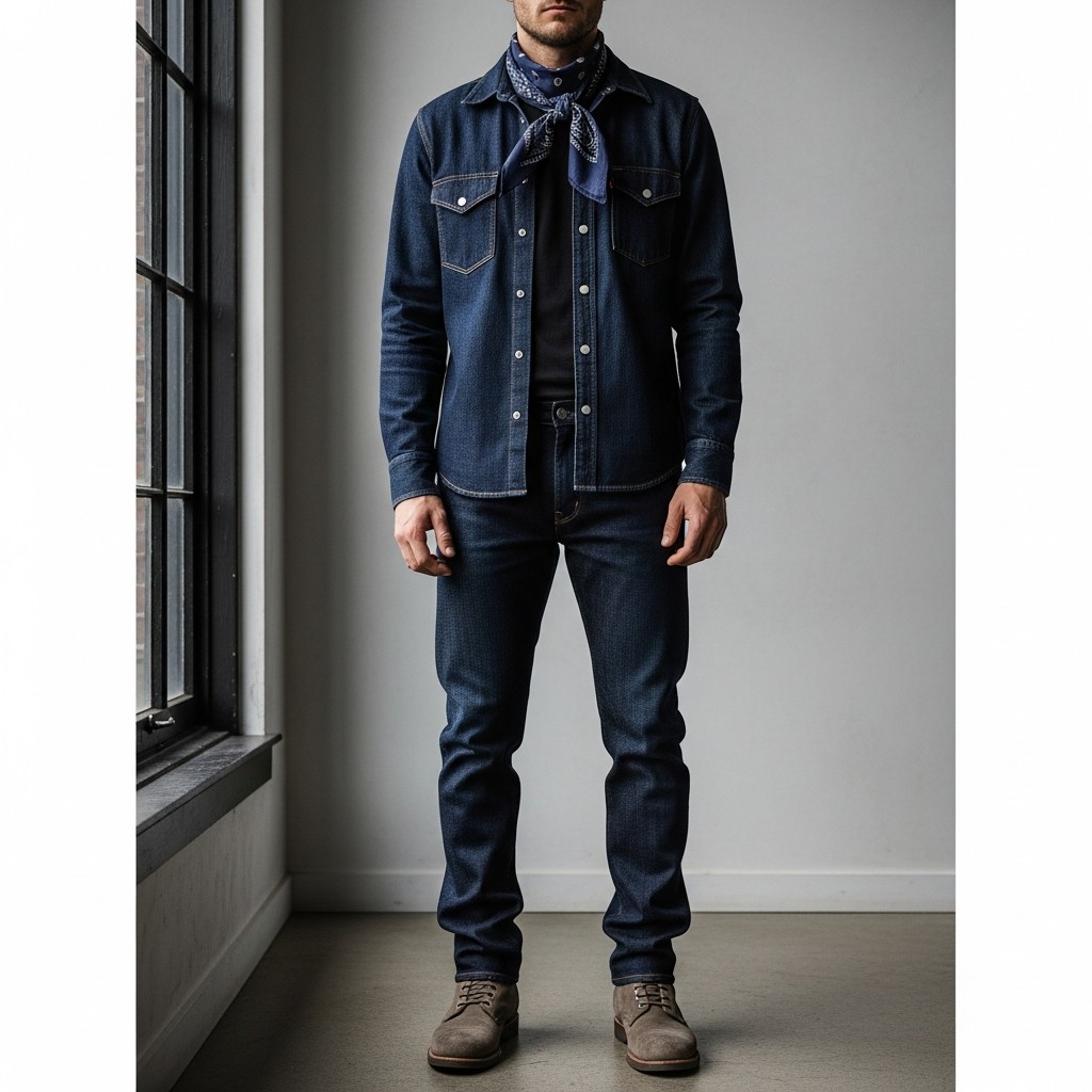 Bandana Street Style - 40 Modern Cowboy Style Outfits for Men