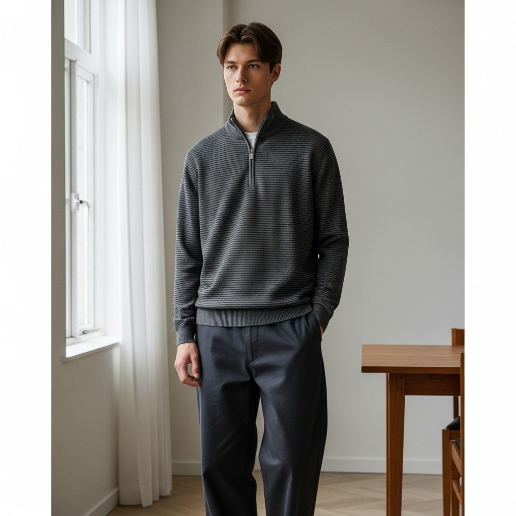 Striped Quarter Zip - The 40 Best Quarter Zip Outfits For Men