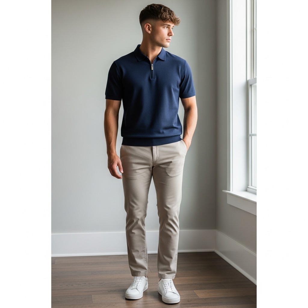 The Half-Zip Polo - The 40 Best Quarter Zip Outfits For Men