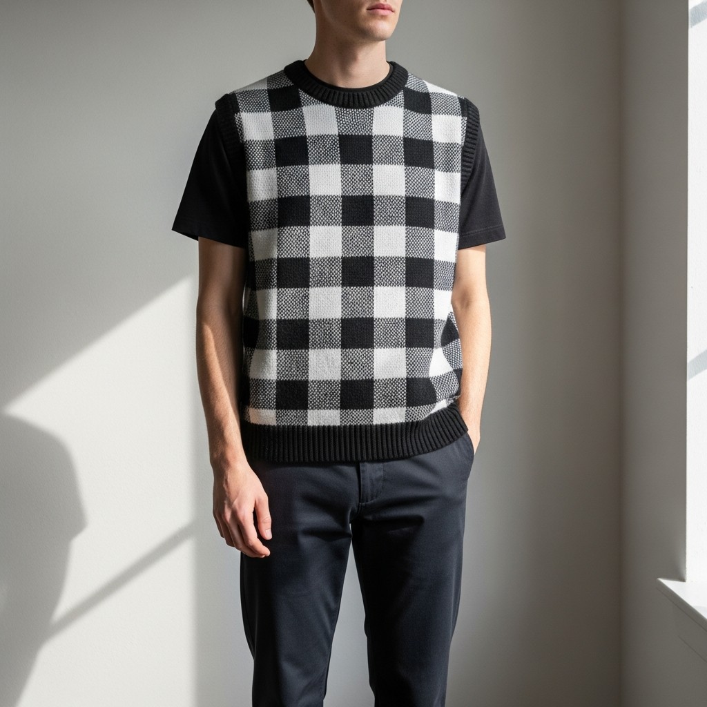 Patterned Vest Pop - Sweater Vest Outfits Men Need Now