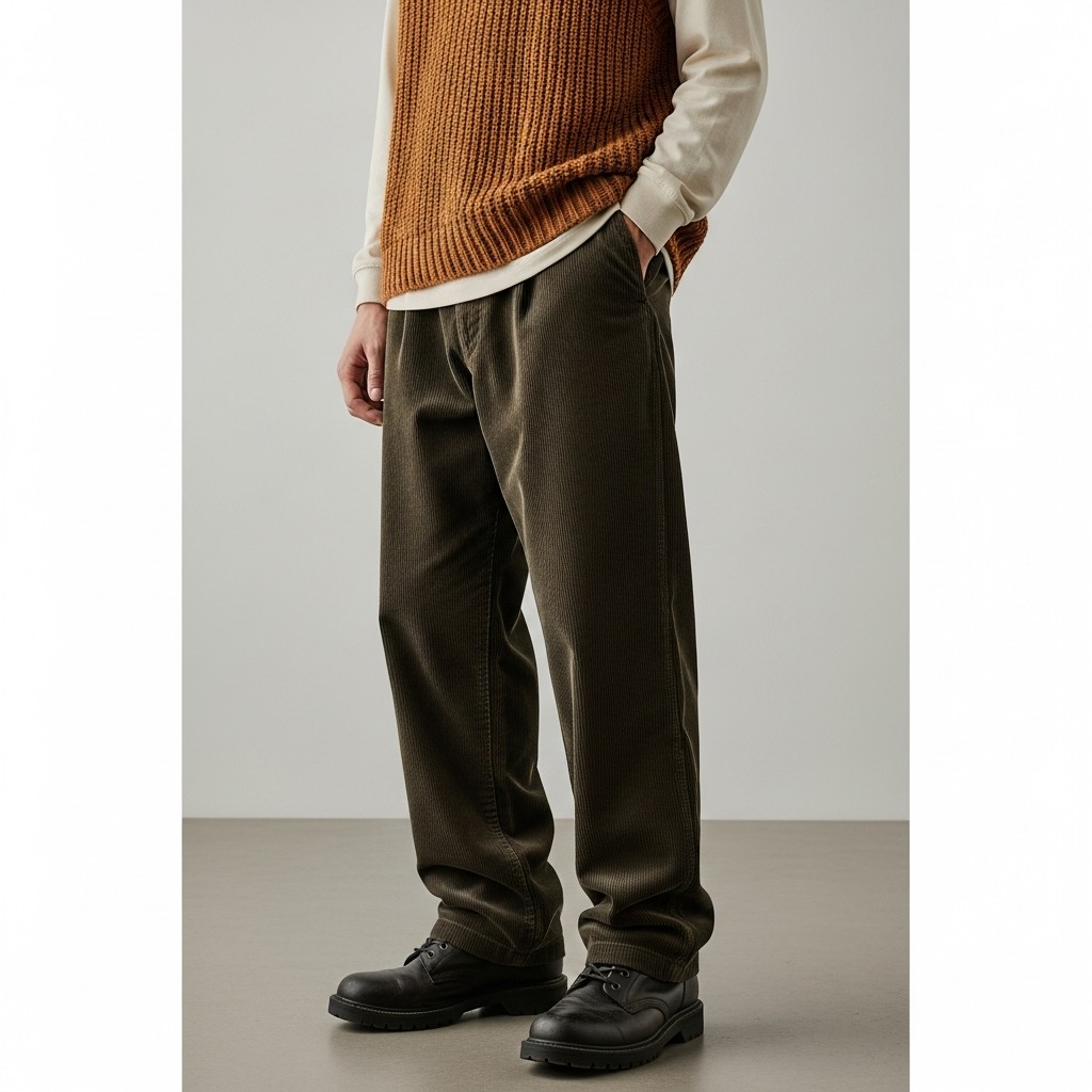 Corduroy Winter Combo - Sweater Vest Outfits Men Need Now