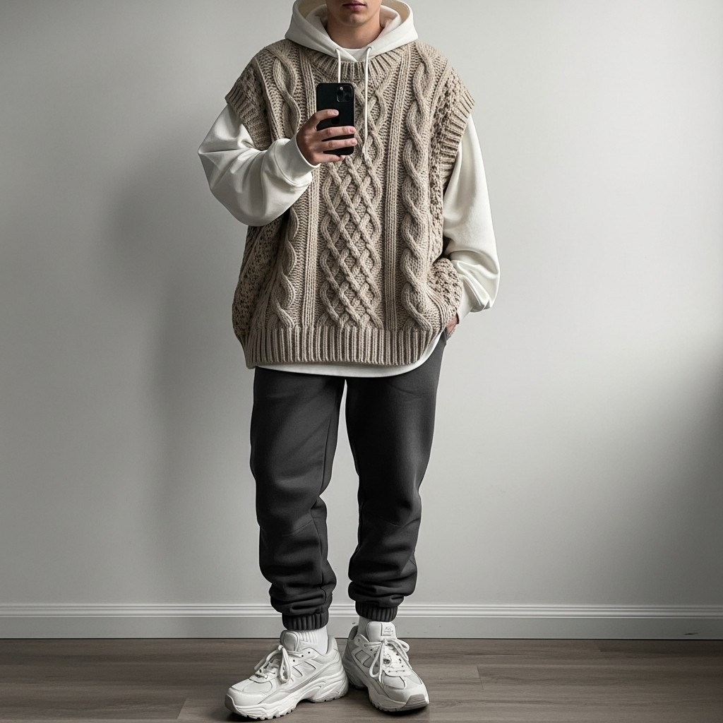 Streetwear Prep Hybrid - Sweater Vest Outfits Men Need Now