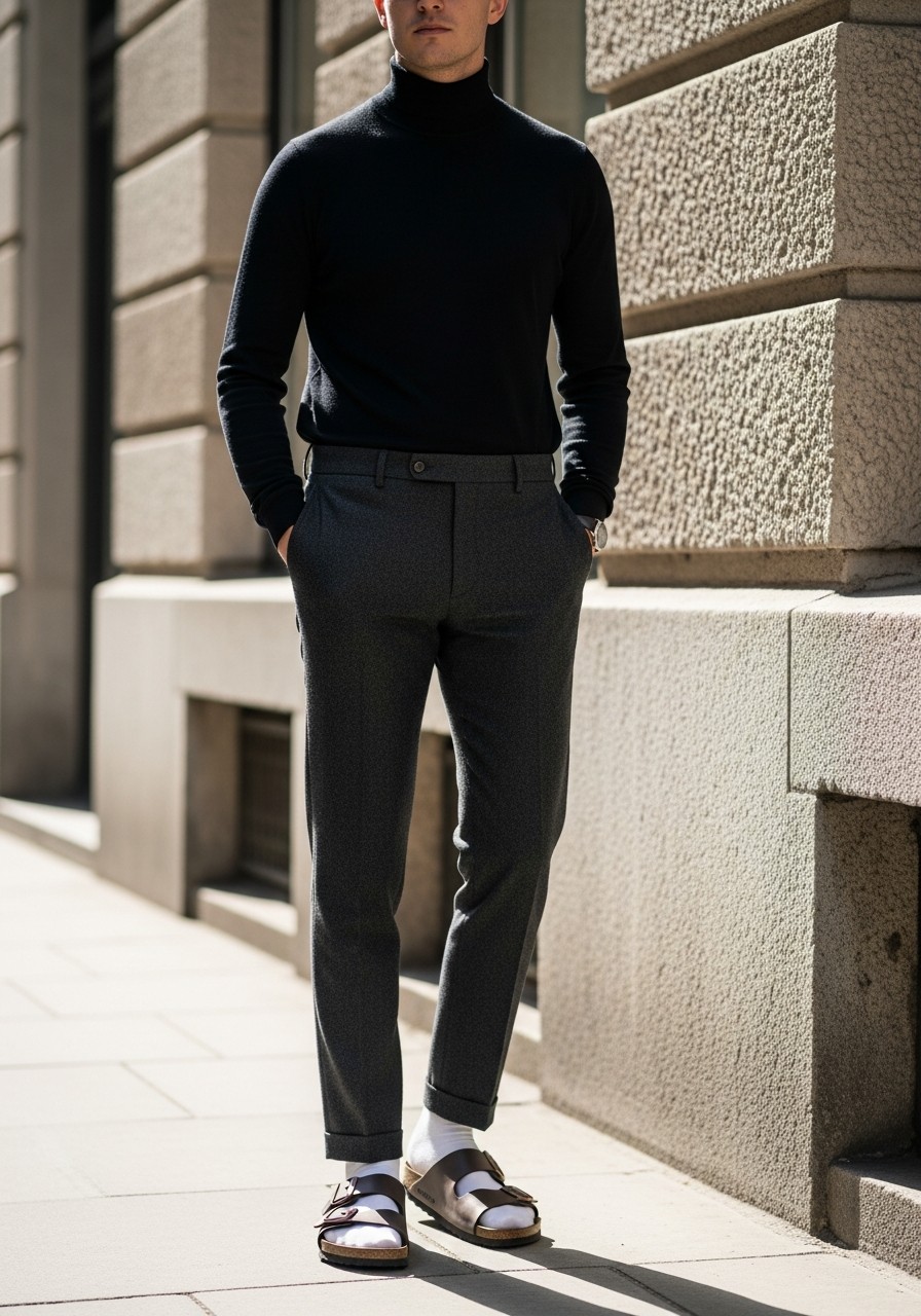 Sleek Fashion Focus - 50 Birkenstock Outfits for Men: The Ultimate Style Guide